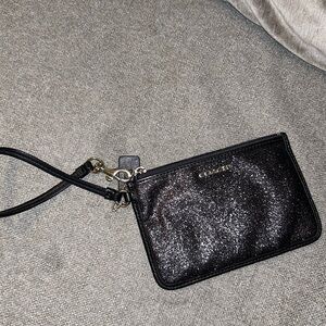 Coach Glitter Wristlet